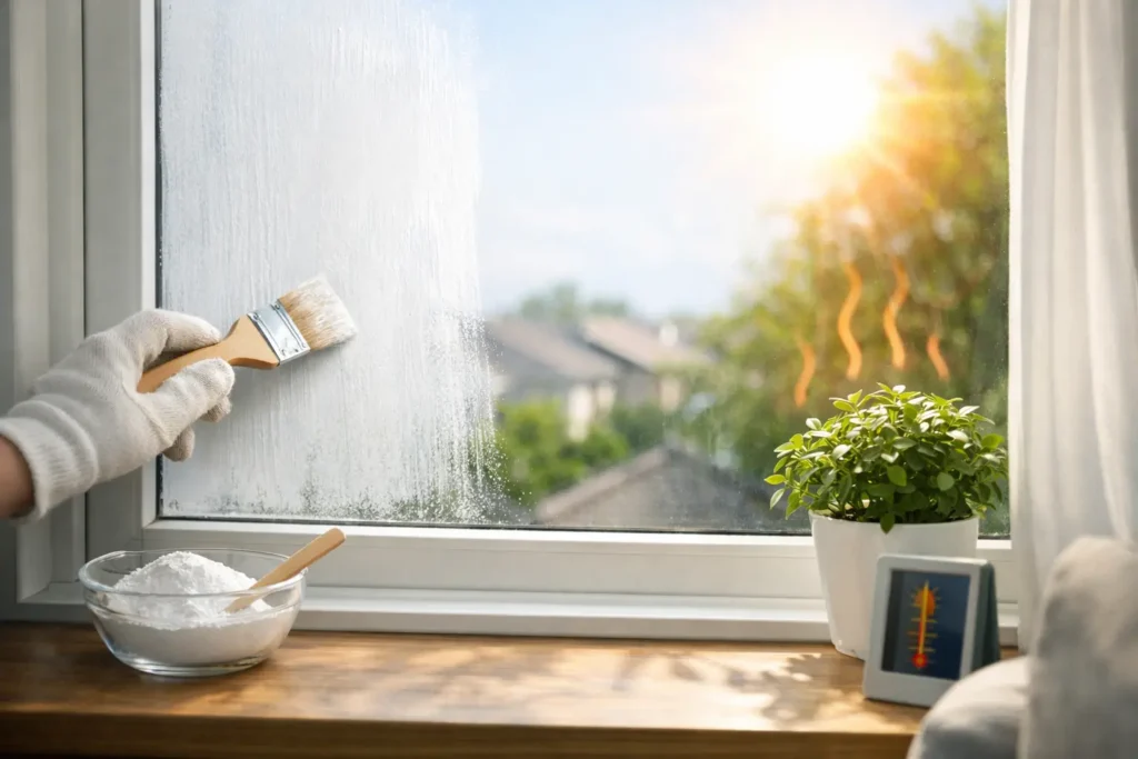 Blanc de Meudon contre la chaleur à la maison